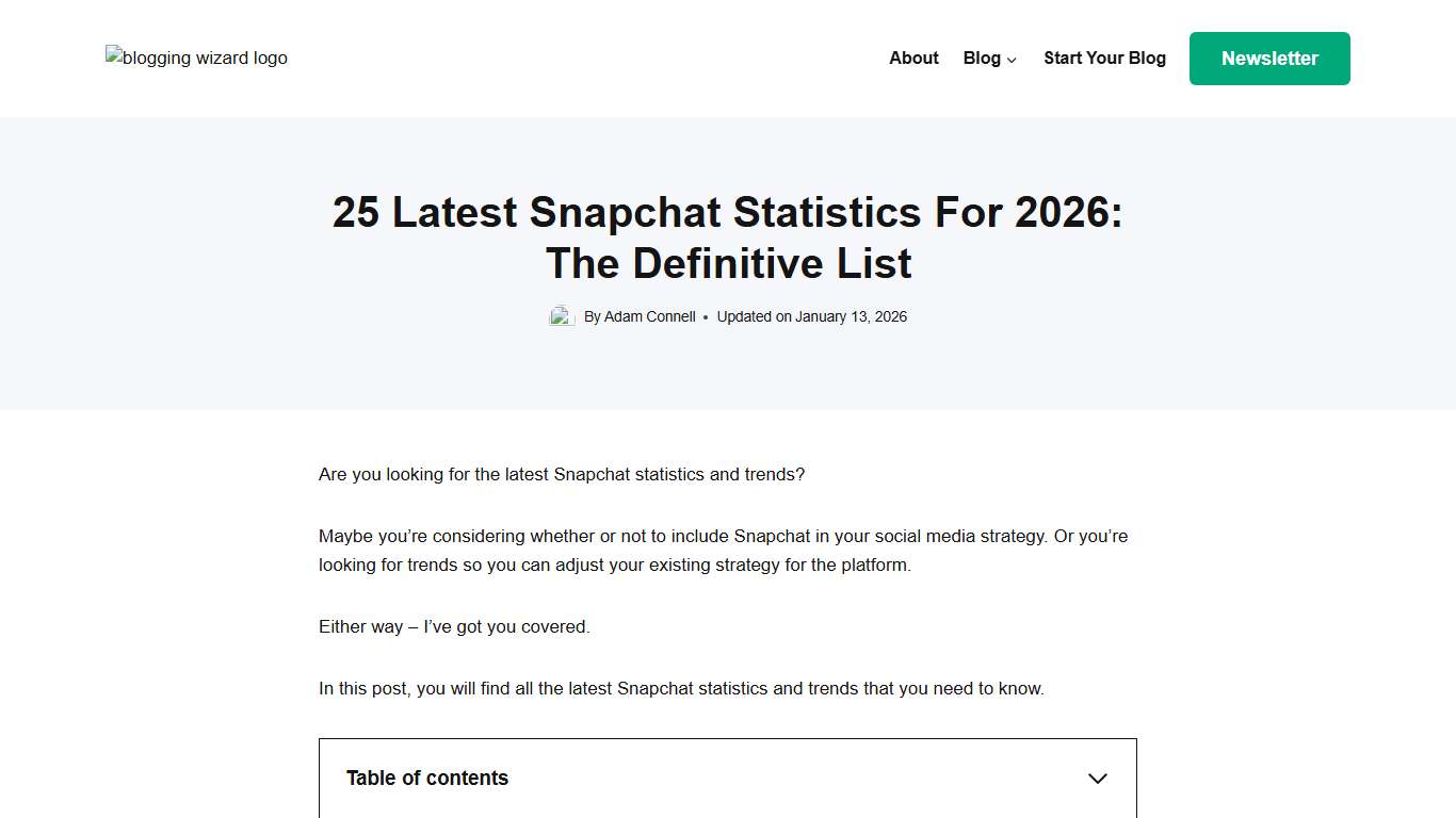 25 Latest Snapchat Statistics For 2026: The Definitive List