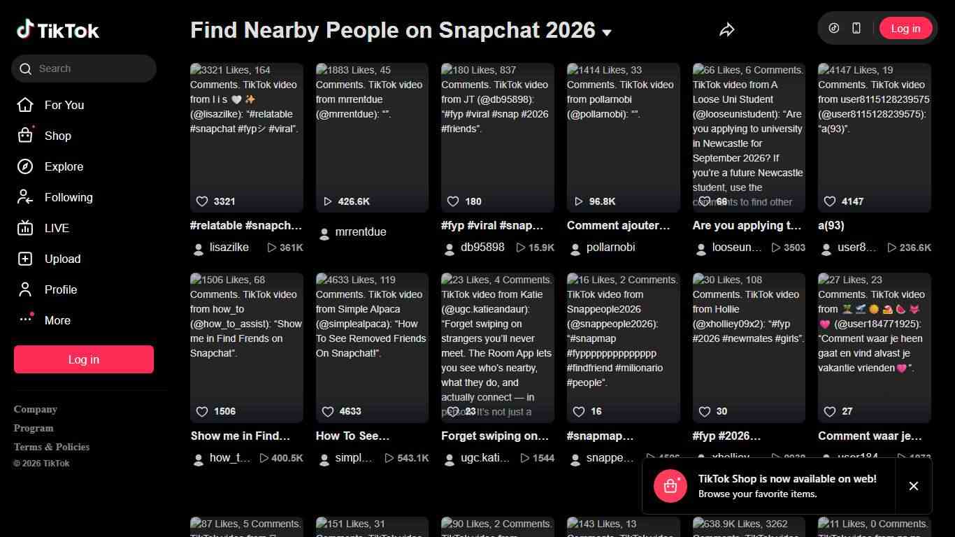 Find Nearby People on Snapchat 2026 TikTok